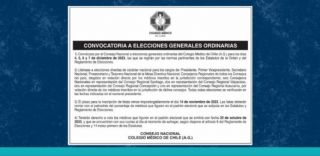 Se publica en diario de circulación nacional convocatoria a Elecciones COLMED 2023