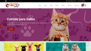 Sitio web Tienda de alimentos para perros y gatos Machcotas